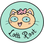 Logo Lotti Rost Cartoon Katze